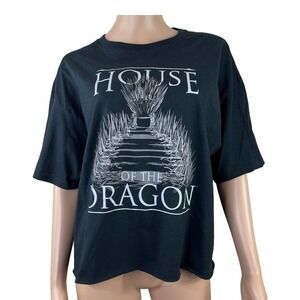 House Of Dragon Women Top Shirt Black size L